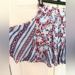 Poupette St. Barth Mini Skirt Lisa Panelled Blue Kookoo Bird Small/Medium Photo 2