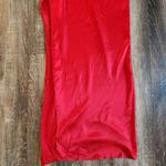 The Sei Asymmetric Drape Gown in Scarlet Red Size 8 Silk One Shoulder Maxi Slit Photo 6