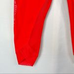Zella High Waist Crop Red Chinoise Mesh Leggings M Photo 3