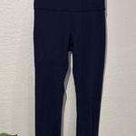 Lululemon cropped leggings size 4 navy blue Photo 0