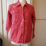 Quacker Factory Vintage jean jacket embellished with rhinestone dragonflies Photo 1