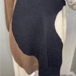 SheIn Women's Mock Neck Abstract Colorblock Knit Sweater Dress. Photo 5