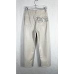 Wilfred  Size 10 Faux Leather Pants‎ White Straight Solid High Rise Flawed 1692 Photo 1