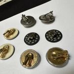 Lot Of 4 Round Costume Jewelry Clip On Earrings Mixed Variety Photo 8