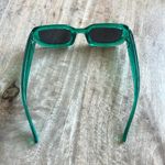 Free People Geometric Green Rectangle Sunglasses Photo 1