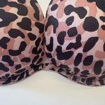 Victoria's Secret PINK Wear Everywhere Super Pushup Bra 32DD Pink Leopard NEW Photo 5