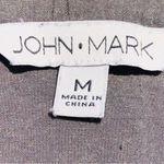 John Mark  Embroidered Gray Tunic Top M Photo 4