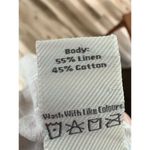 Freedom Trail Beige Linen Blend Wrap Dress Size M Sleeveless Tan Size M Photo 6