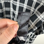 Rag and Bone  Plaid Mini Dress‎ Sz XS Black Long Sleeve Tie Waist Casual Academia Photo 6