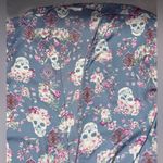 Pink Rose Women’s  Large Skull Print Kimono Photo 3