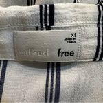 Aritzia Wilfred Navy White Tie Front Blouse Size XS Photo 8