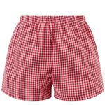 Plaid Red Boxer Shorts Size M Photo 3