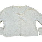 John Galt Brandy Melville Gray Button Front Cropped Cardigan Sweater Womens S Photo 0