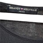 Brandy Melville Black Tank Top with open sides one size Photo 2