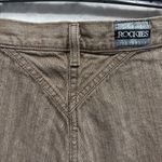 Vintage 80s 90s Y2K Rockies Jeanswear Brown Herringbone Bareback Denim Pants Size 12 Photo 3