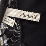 Studio Y  Black Lace Shoulder Accent Blouse Photo 1