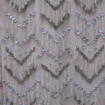 Mac Duggal  94071 Womens Beaded Fringe Quarter Sleeve Column Gown Dress Photo 6