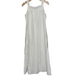 Yozly NWT Women’s Size S White Cotton Embroidered Neck Long Night Gown Dress Photo 6