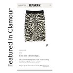 The Limited  Zebra Print Sleek Pencil Skirt Womens Sz 6 Beige Black High Rise Photo 10