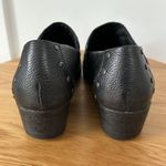 BORN Black Leather Slip On Studded Clogs Comfort WOMEN'S 10 US 42EU Clog Heel Photo 6