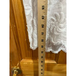 Women’s Gossia White Puff Sleeve Frilly Lace Feminine Jacquard Blouse Size Small Photo 6