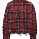 American Eagle AE Cozy Cabin Cropped Flannel Photo 3