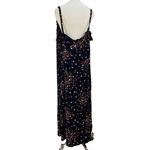 Vintage Elisabeth by Liz Claiborne Petites Floral Printed Maxi Dress Black Size 2X Photo 6