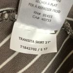 Toad & Co Striped Transita Pencil Skirt Falcon Thin Stripe UPF 50+ Size XL Brown Photo 5