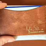 New Tyler Ellis brown calf leather cardholder Photo 0