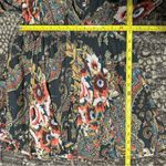 Free People  Size XS Dark Green Mauve Blue White Floral Print High Plains Dress Photo 6