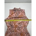 1. State Sleeveless High Neck Paisley Knee Length Dress in Size XS Pink Photo 6