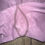 Zyia  Active Light Lilac Purple Floral Print Cropped Leggings Size 4 EUC Pockets Photo 9