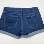 Gap Mid-Rise Cuffed Hem Medium Wash Blue Jean Denim Shorts Size 4 Photo 7
