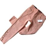 J Brand NWT Suvi in Silver Sage Green Button Hem Utility Crop Stretch Jeans 27 Photo 0