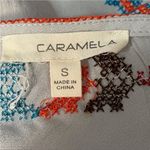CARAMELA  Aztec Embroidered Tassel Tank Top Photo 4