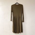 Sundance Nature’s Hue Sweater Midi Dress in Olive Green Medium Petite Photo 1