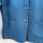 Requirements Vintage  wool cardigan sweater blazer jacket size Small NWT Teal Photo 2
