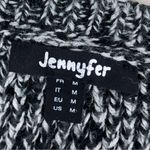 Jennyfer Y2K LaceUp Sides Speckle Sweater Black White Medium Black Photo 7