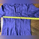 Soft Surroundings  Purple Pin-tuck Pleat Button Up Long Sleeve Top Size Medium Photo 4