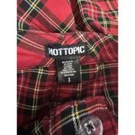 Hot Topic Red Plaid Jogger Pants High Rise Dark Academia Juniors Size 3 Photo 5