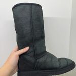  classic tall boots winter slip on ugg boots leather sheepskin lined sz 7 Photo 3