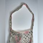 Free People Lightweight Hippie Floral Beachy Linen Semi Sheer Shopper Tote Bag Photo 5