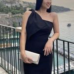 Dress the Population Tiffany One-Shoulder Jumpsuit in Black Size Small NWT Photo 4