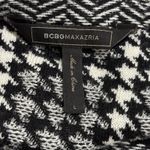 BCBGMAXAZRIA Monaco Size L Black White Houndstooth Sweater Dress Academia Photo 3