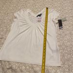 Josephine Chaus NWT  Women’s Cream Ruched Cap Sleeve Blouse Size XL Photo 3