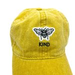 Bee Kind Yellow Gold Baseball Hat Strapback Embroidered Cap Photo 1