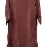 Bryn Walker Cotton Silk Blend Elbow Half Sleeve Shea Tunic in Goji Berry NEW Photo 0