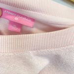 Stoney Clover Lane  Pink Terry Cloth Cropped Sweatshirt Photo 6