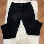 Nasty Gal  Faded Black Jeans High Waist Destroyed 14 Photo 1
