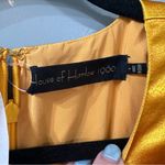 NWT House of Harlow 1960 Revolve Krisha Long Sleeve Mini Dress Yellow Gold Small Photo 4
